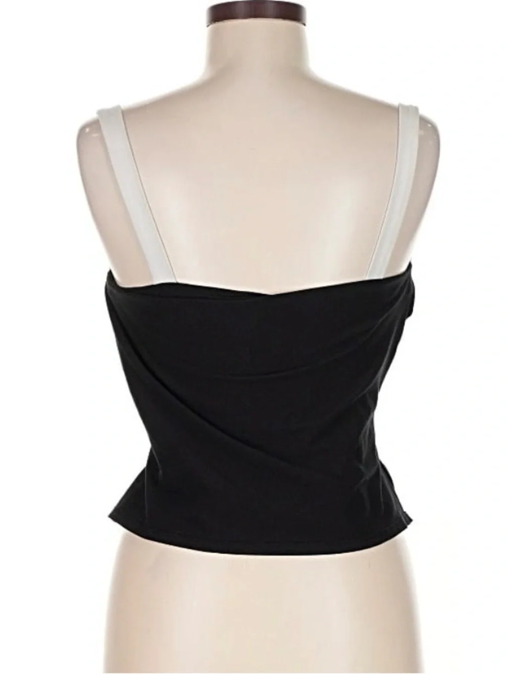 Reformation Black And White Bustier Bra Look Tank Top Size Medium Cotton Cami